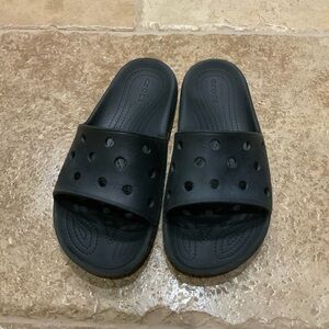 Black crocs sandals